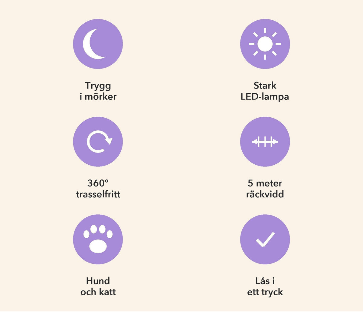 TryggLjus™ – Det belysta hundkopplet för mörka promenader