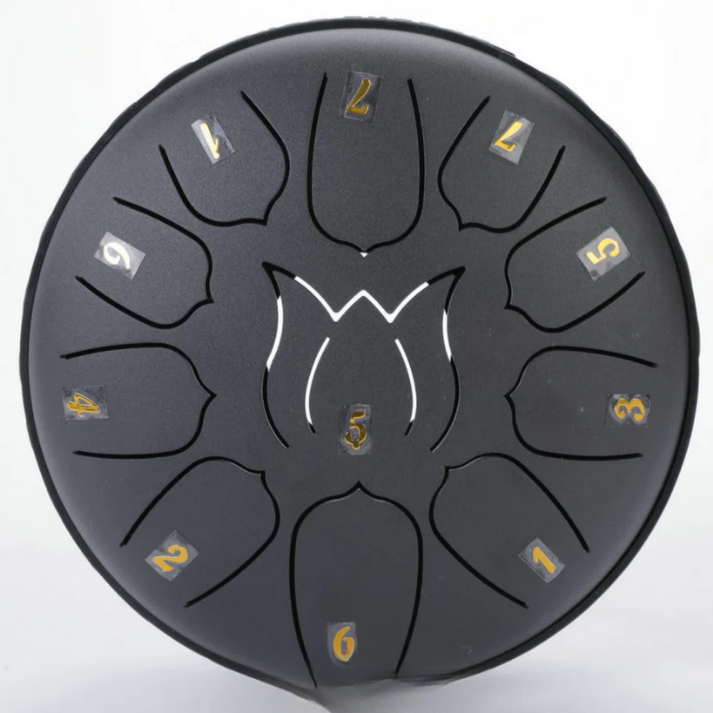 Harmonii KlankOase™ Steel Tongue Drum – Magiskt klangskålsljud för avkoppling, meditation och kreativt uttryck