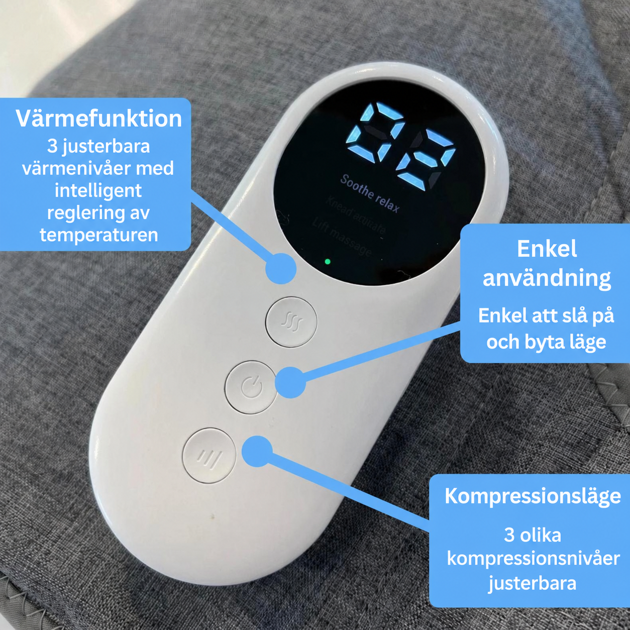 London - Solbergs 3-i-1-massageapparat för smärtfria och vitala ben