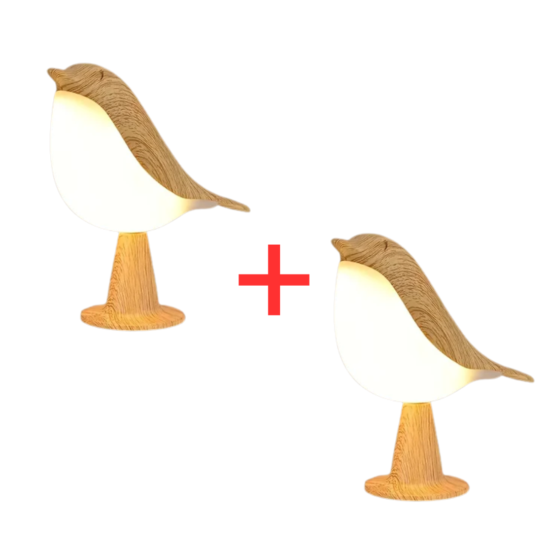 Solbergs Fågel Nattlampa - Bärbar Fjärrstyrd LED-Natt Ljus Sängen Fågel Lampa