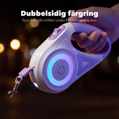 TryggLjus™ – Det belysta hundkopplet för mörka promenader