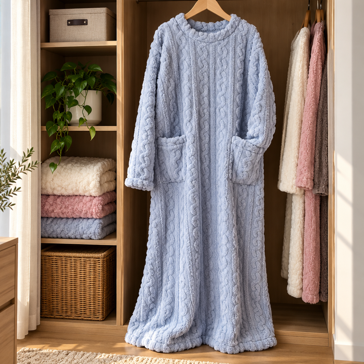 Mysella™ | Mjuk fleece, praktiska fickor och värme under vintern
