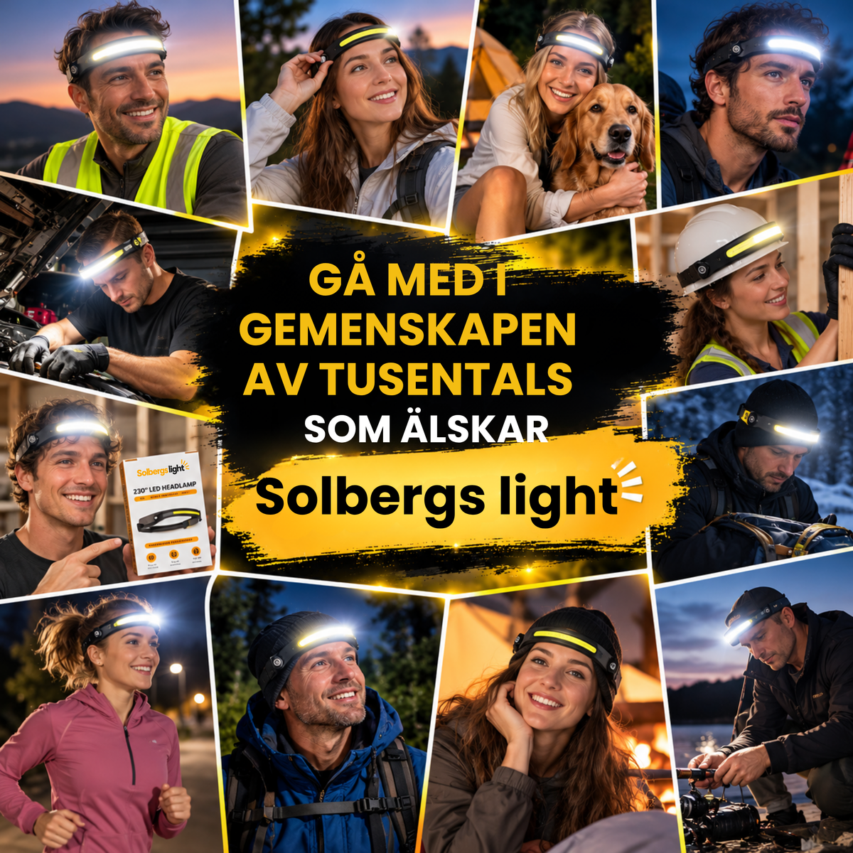 Solbergs light - Lys upp mer, se tydligare och ha händerna fria!