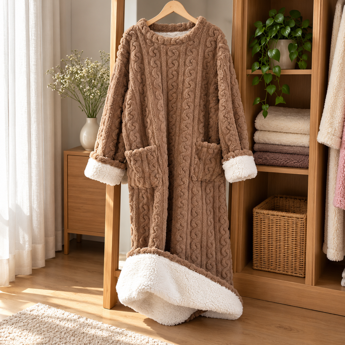 Mysella™ | Mjuk fleece, praktiska fickor och värme under vintern
