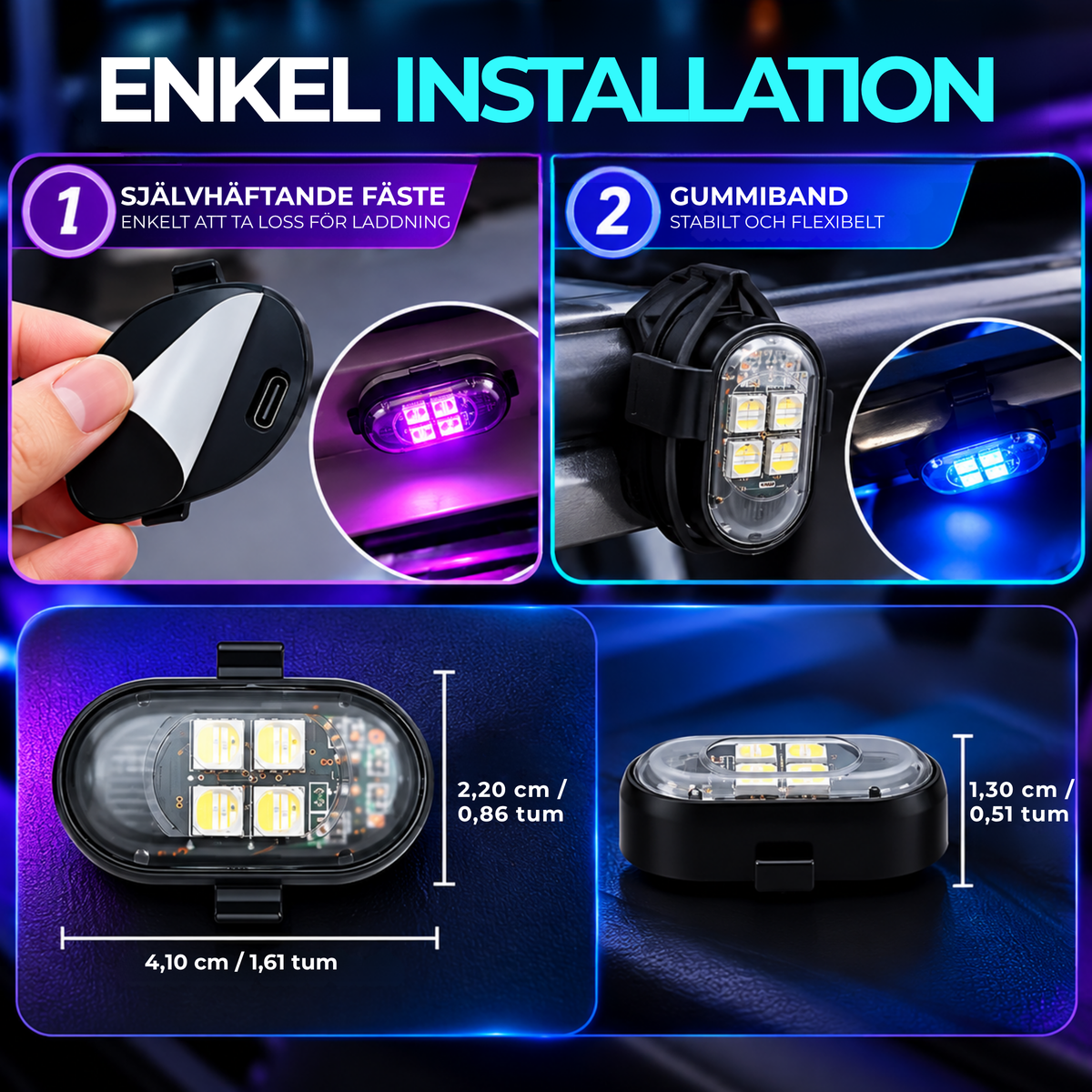 LumiLight™ – Trådlös LED-stämningsbelysning