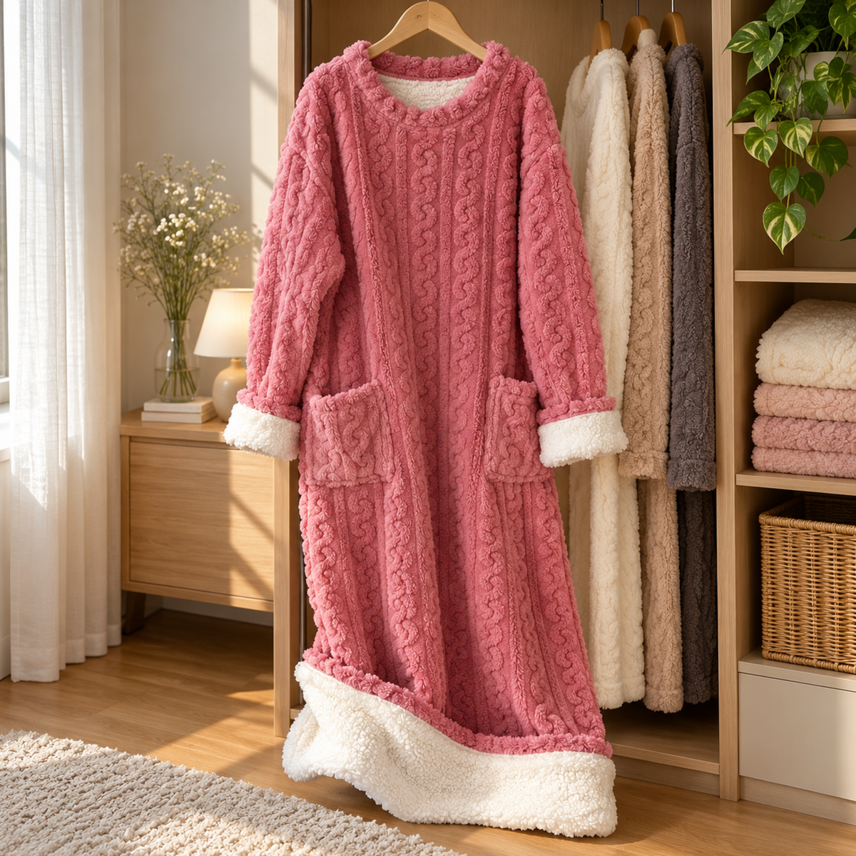 Mysella™ | Mjuk fleece, praktiska fickor och värme under vintern