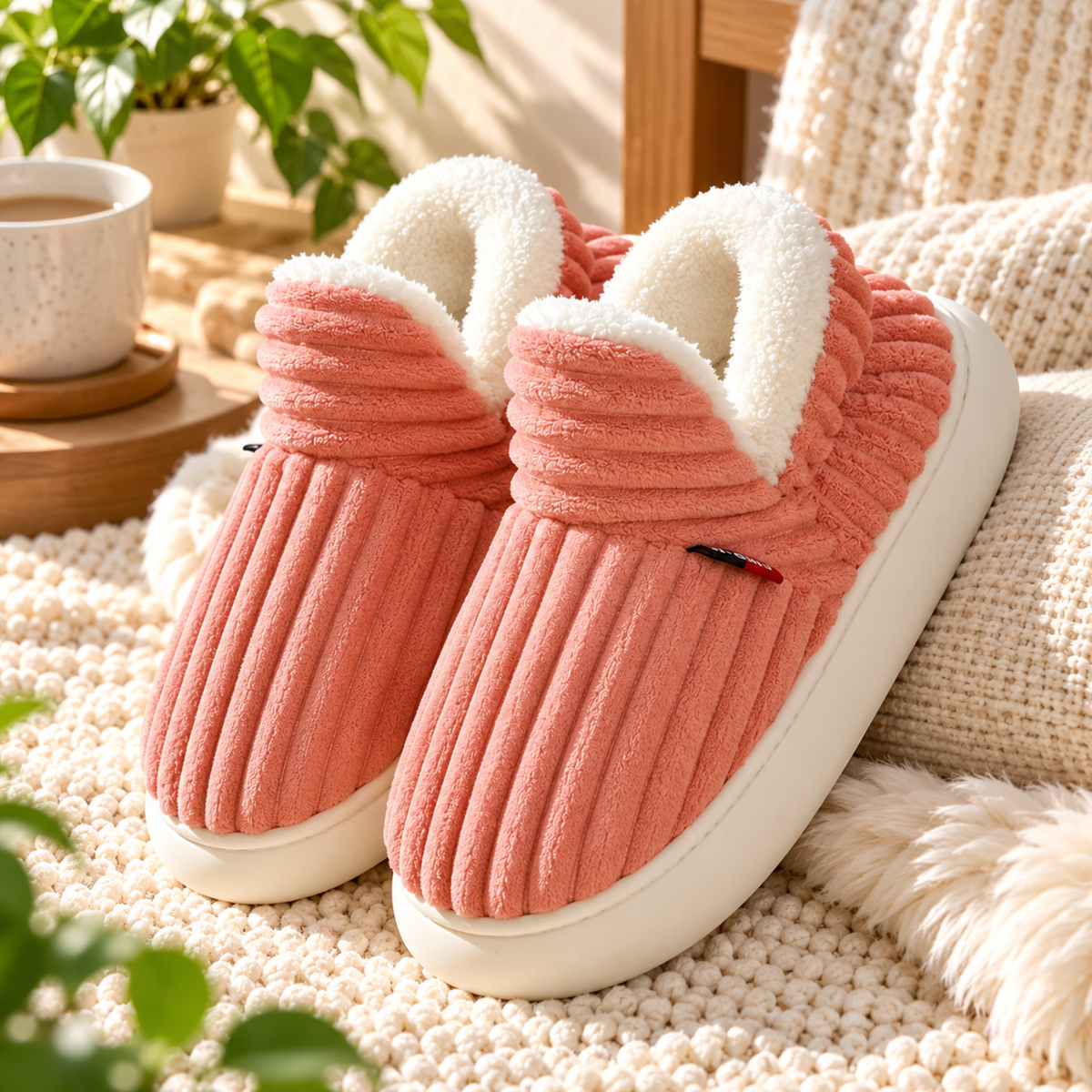 New Jersey Fluffy | Terapeutiska, mjuka fleece-vintertofflor