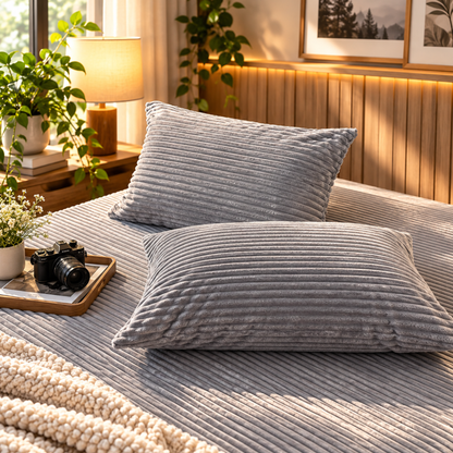 Solbergs Täcke i sammet och fleece | Extra varmt