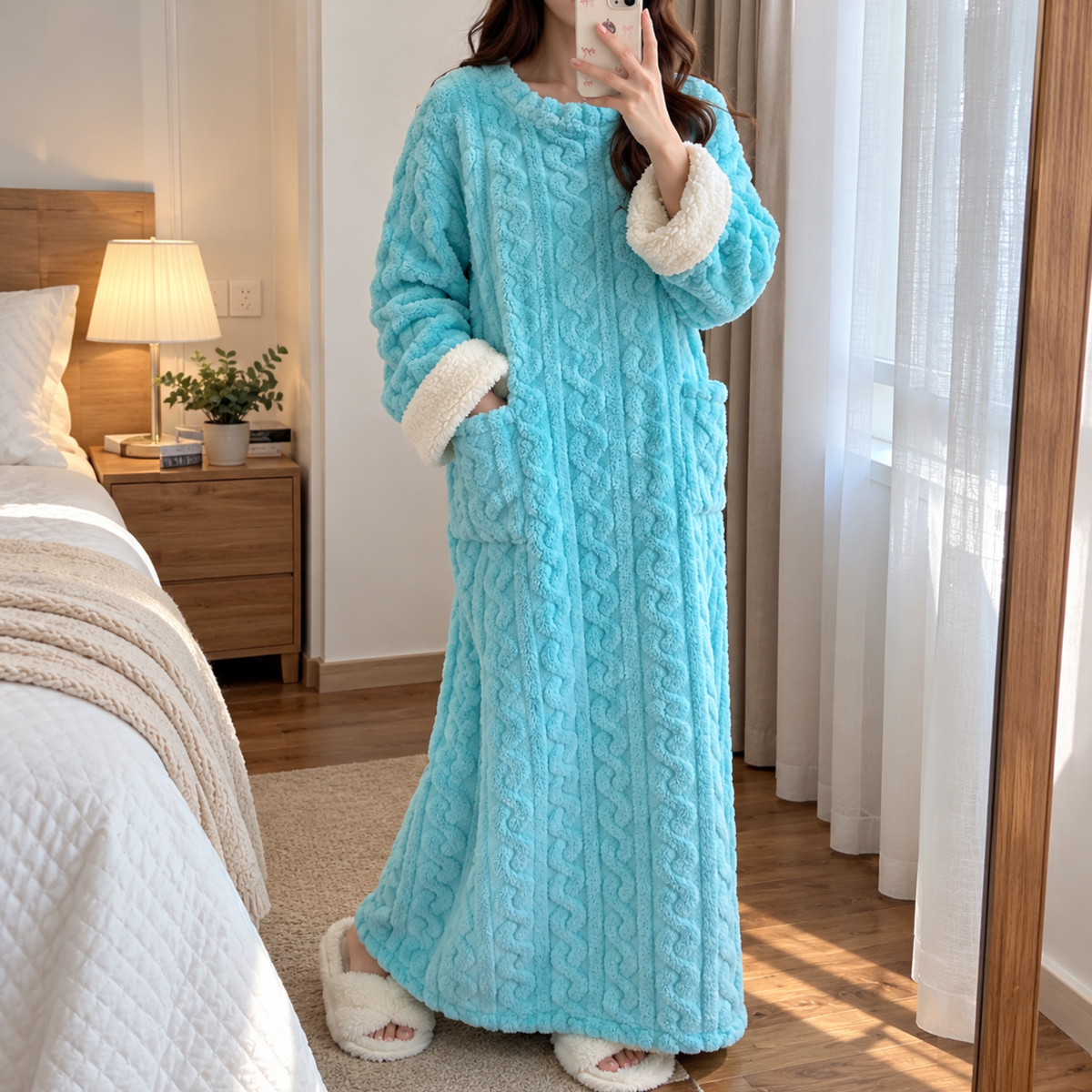 Mysella™ | Mjuk fleece, praktiska fickor och värme under vintern