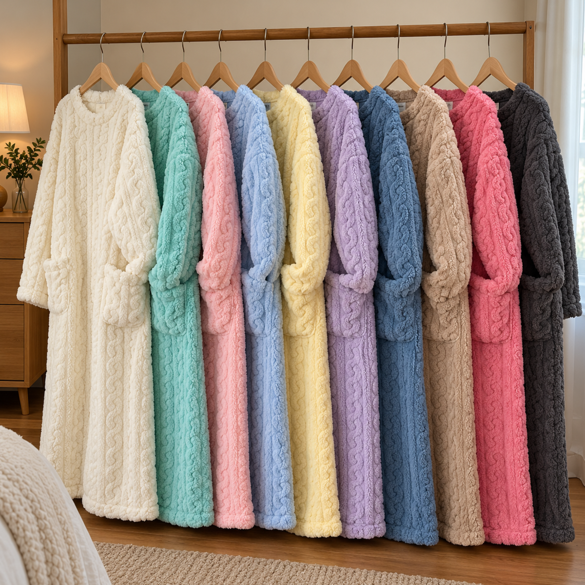 Mysella™ | Mjuk fleece, praktiska fickor och värme under vintern