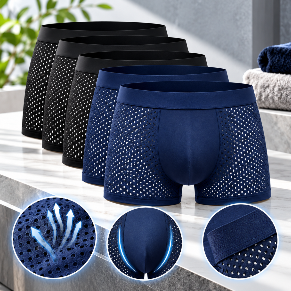 BambuKomfort™ – Mjuka Herrboxers i Bambufiber