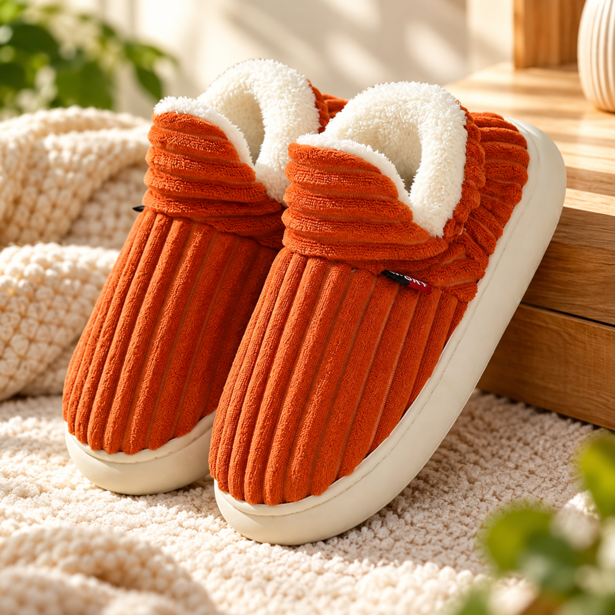New Jersey Fluffy | Terapeutiska, mjuka fleece-vintertofflor