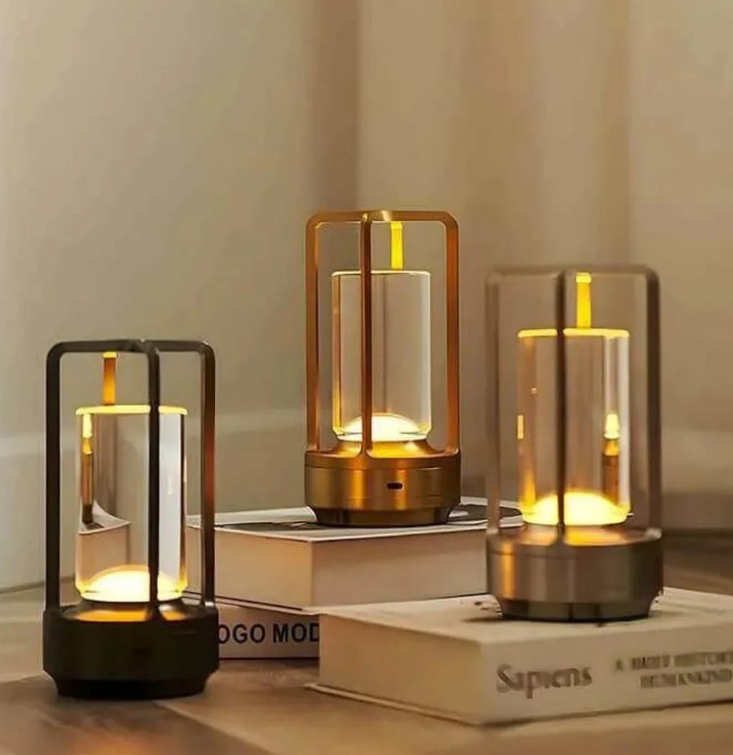 Lumière d'Orée – Trådlös designlampa i kristall och metall