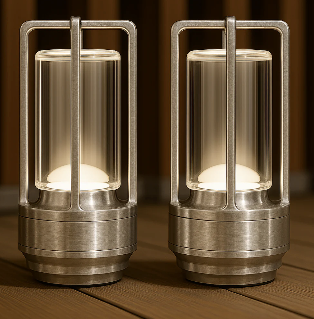 Lumière d'Orée – Trådlös designlampa i kristall och metall