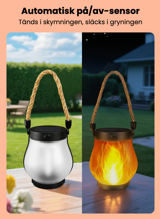 Eldglöd – lyktan med den levande lågan