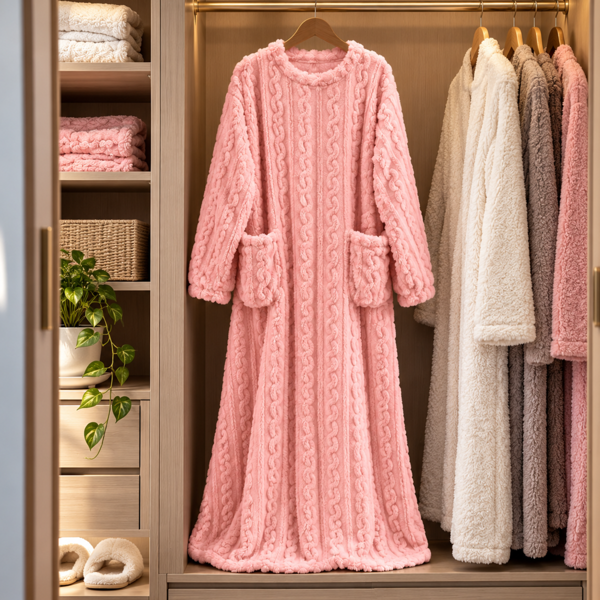 Mysella™ | Mjuk fleece, praktiska fickor och värme under vintern