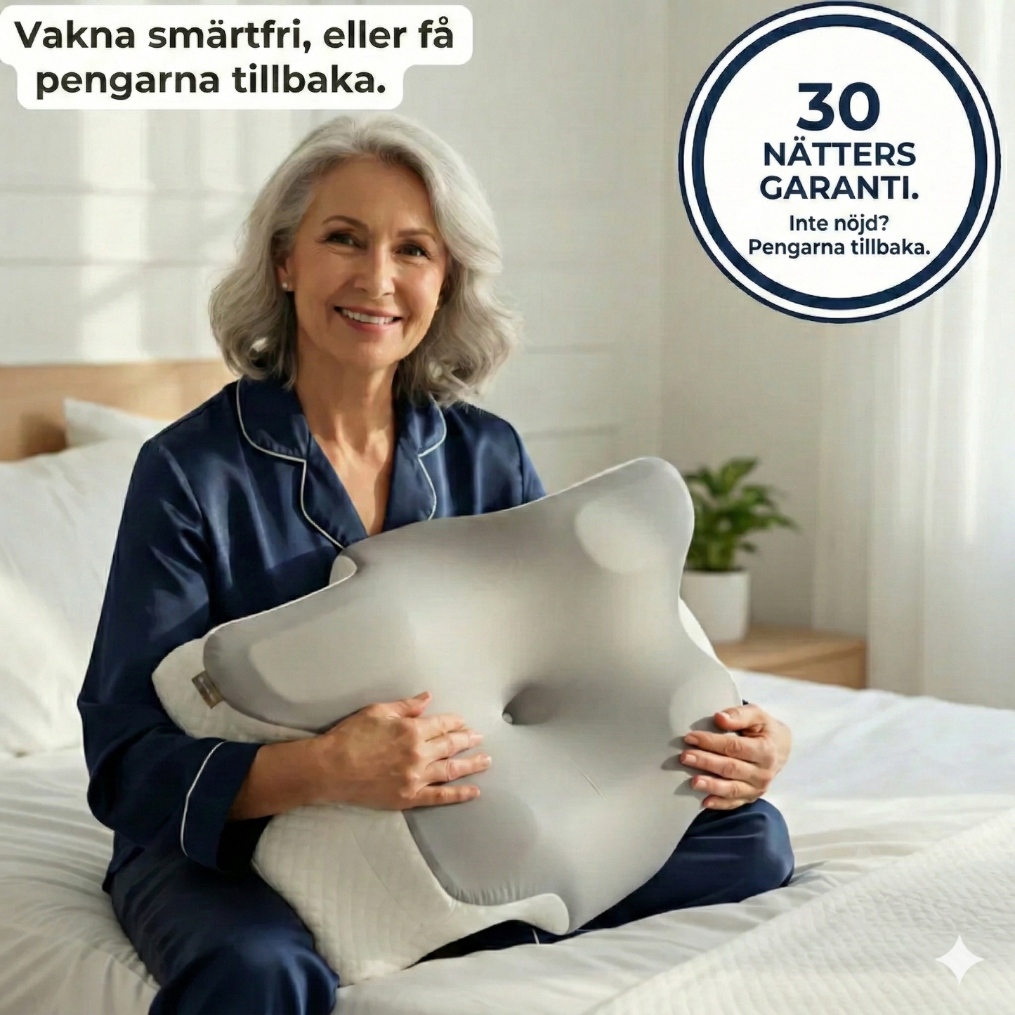 NordRo Ergonomisk Nackkudde - God sömn, mindre stress, ett bättre liv.