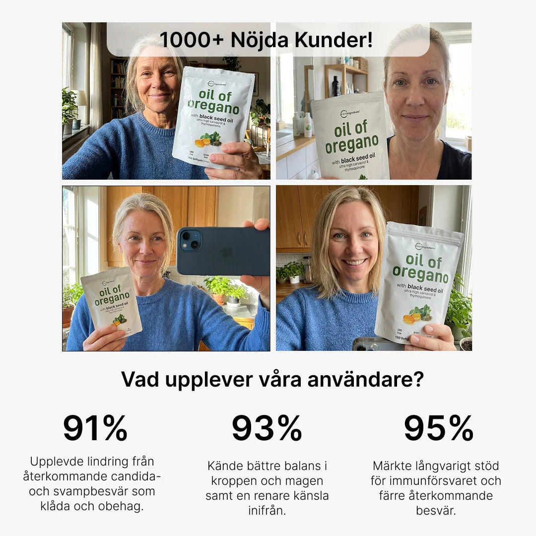 Malmö Ett bättre liv - Oreganoolja med Svartkumminolja