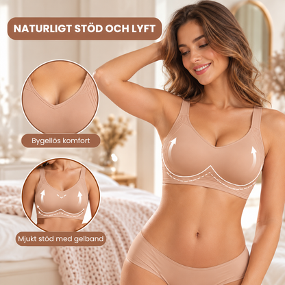 Lyftella™ | Sömlös BH med gelstöd, full täckning och lyftande effekt – utan bygel