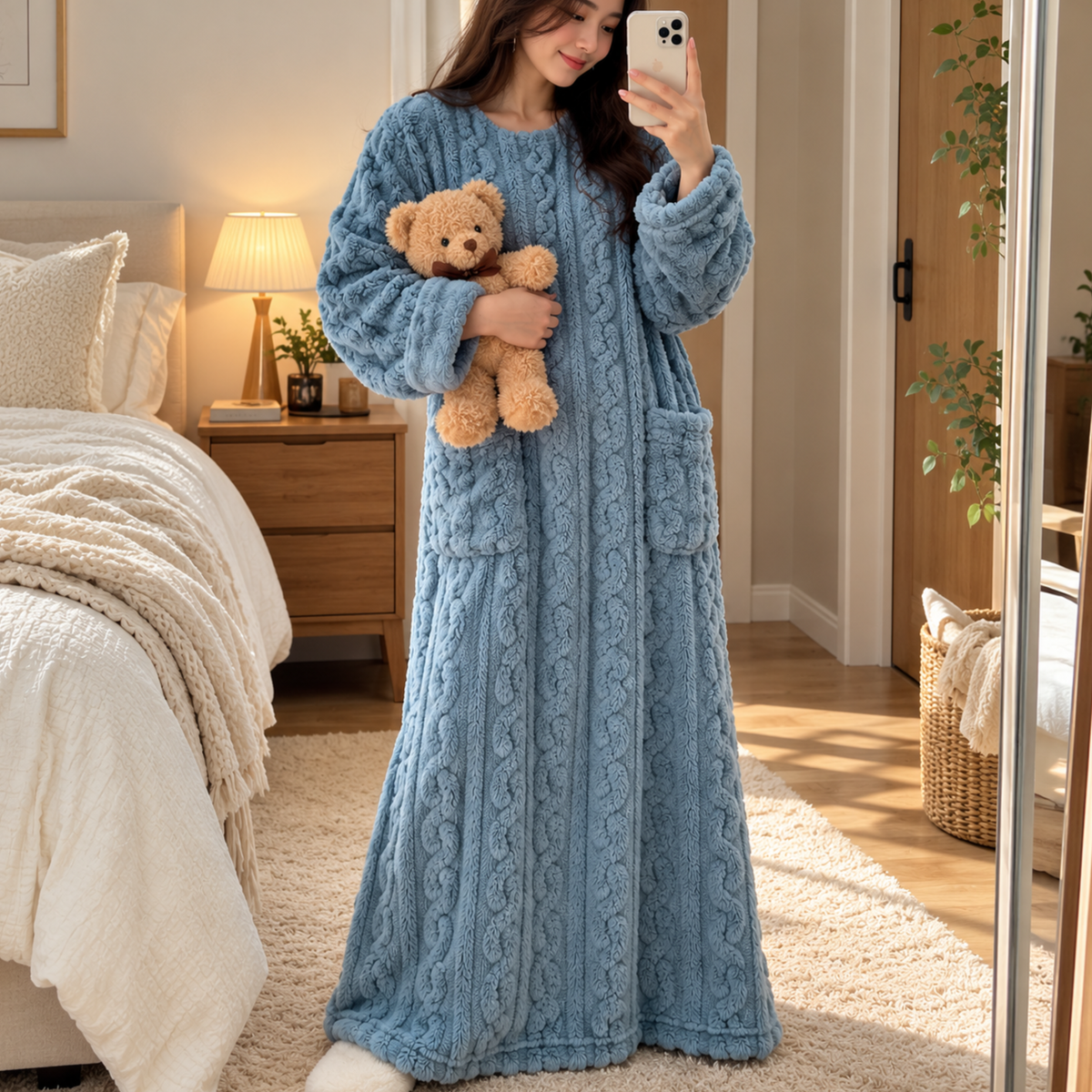 Mysella™ | Mjuk fleece, praktiska fickor och värme under vintern