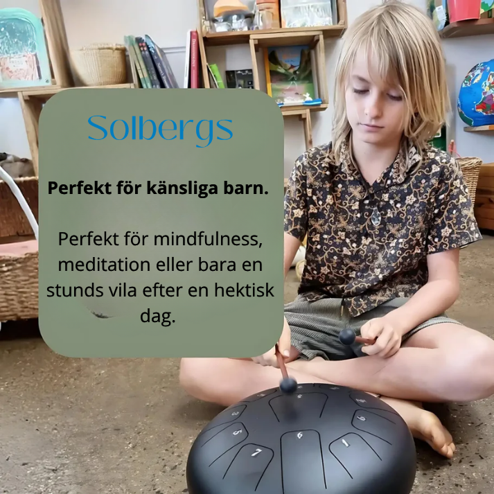 Harmonii KlankOase™ Steel Tongue Drum – Magiskt klangskålsljud för avkoppling, meditation och kreativt uttryck