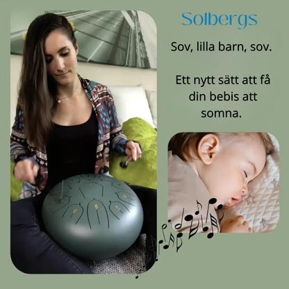 Harmonii KlankOase™ Steel Tongue Drum – Magiskt klangskålsljud för avkoppling, meditation och kreativt uttryck
