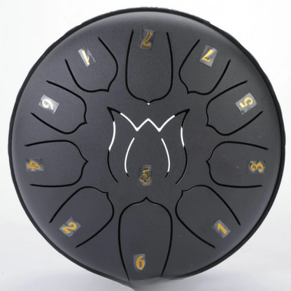 Harmonii KlankOase™ Steel Tongue Drum – Magiskt klangskålsljud för avkoppling, meditation och kreativt uttryck