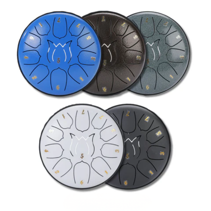 Harmonii KlankOase™ Steel Tongue Drum – Magiskt klangskålsljud för avkoppling, meditation och kreativt uttryck