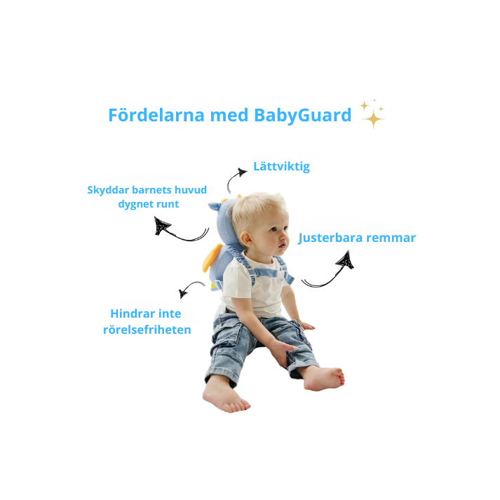 BabyGuard huvudskydd - Låt ditt barn utforska på egen hand – utan rädsla