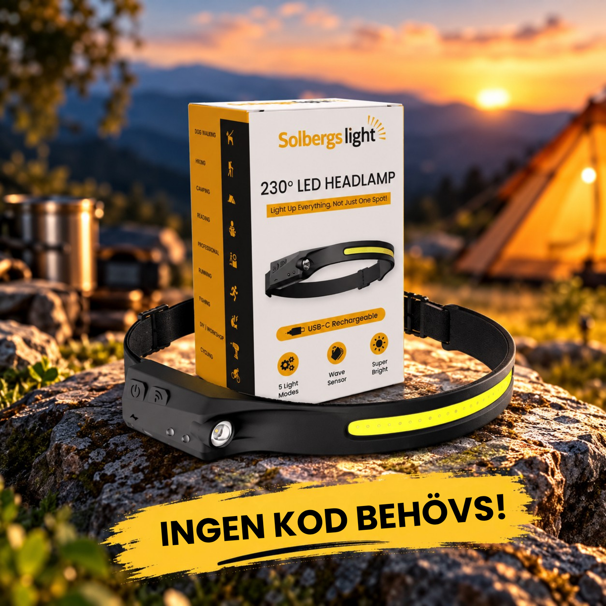 Solbergs light - Lys upp mer, se tydligare och ha händerna fria!