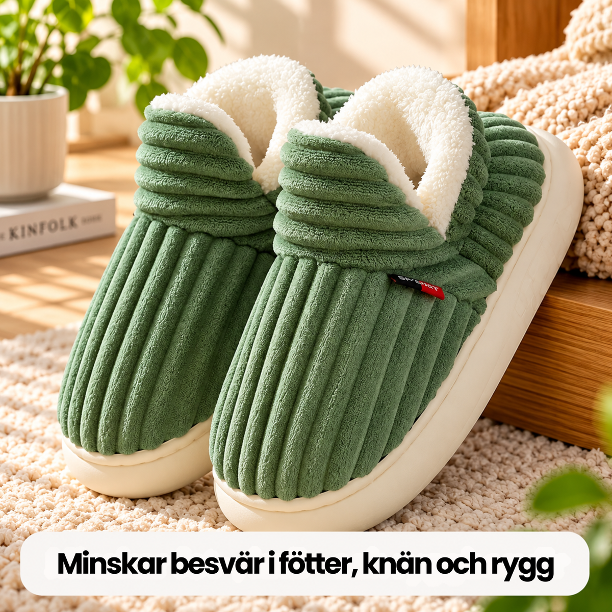 New Jersey Fluffy | Terapeutiska, mjuka fleece-vintertofflor