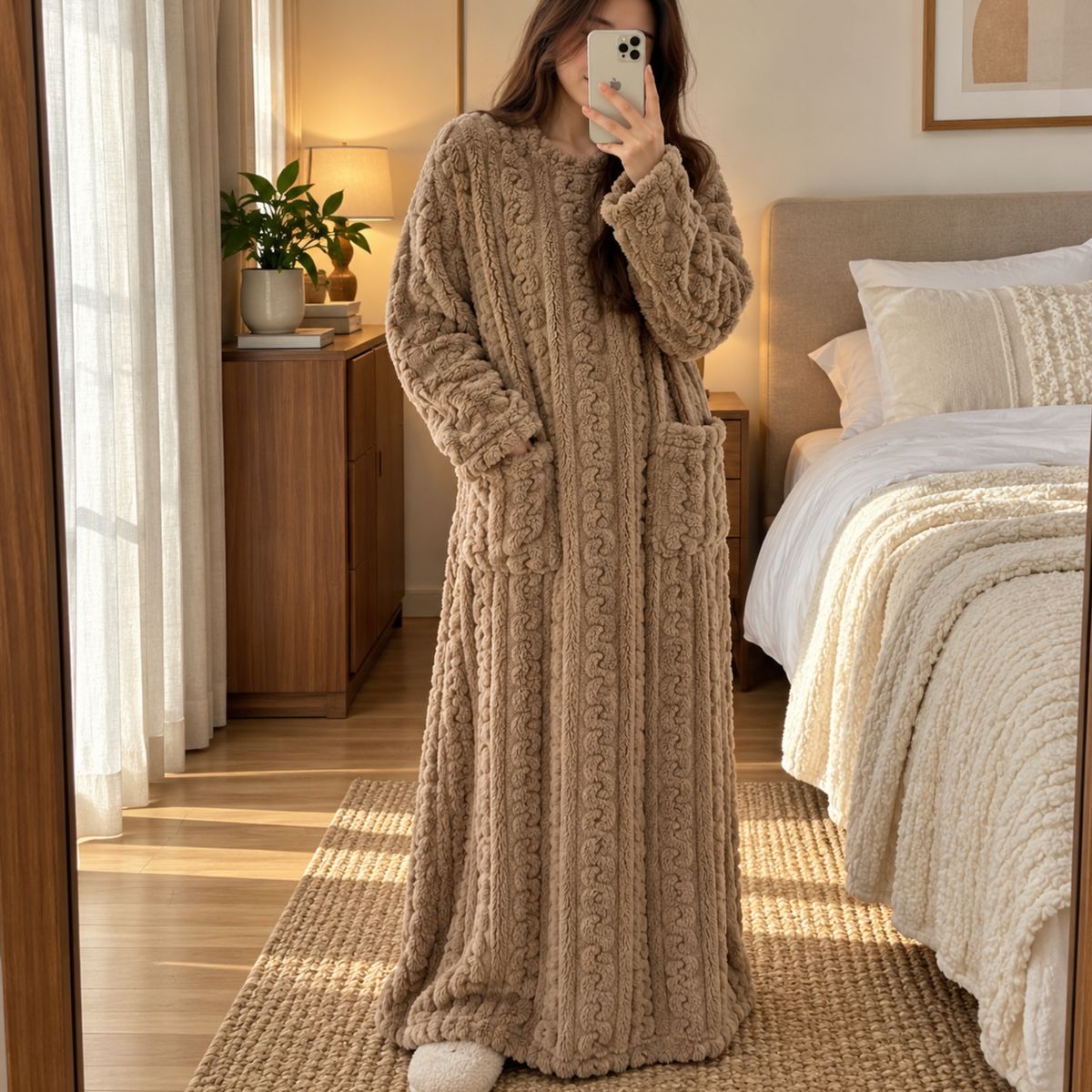Mysella™ | Mjuk fleece, praktiska fickor och värme under vintern