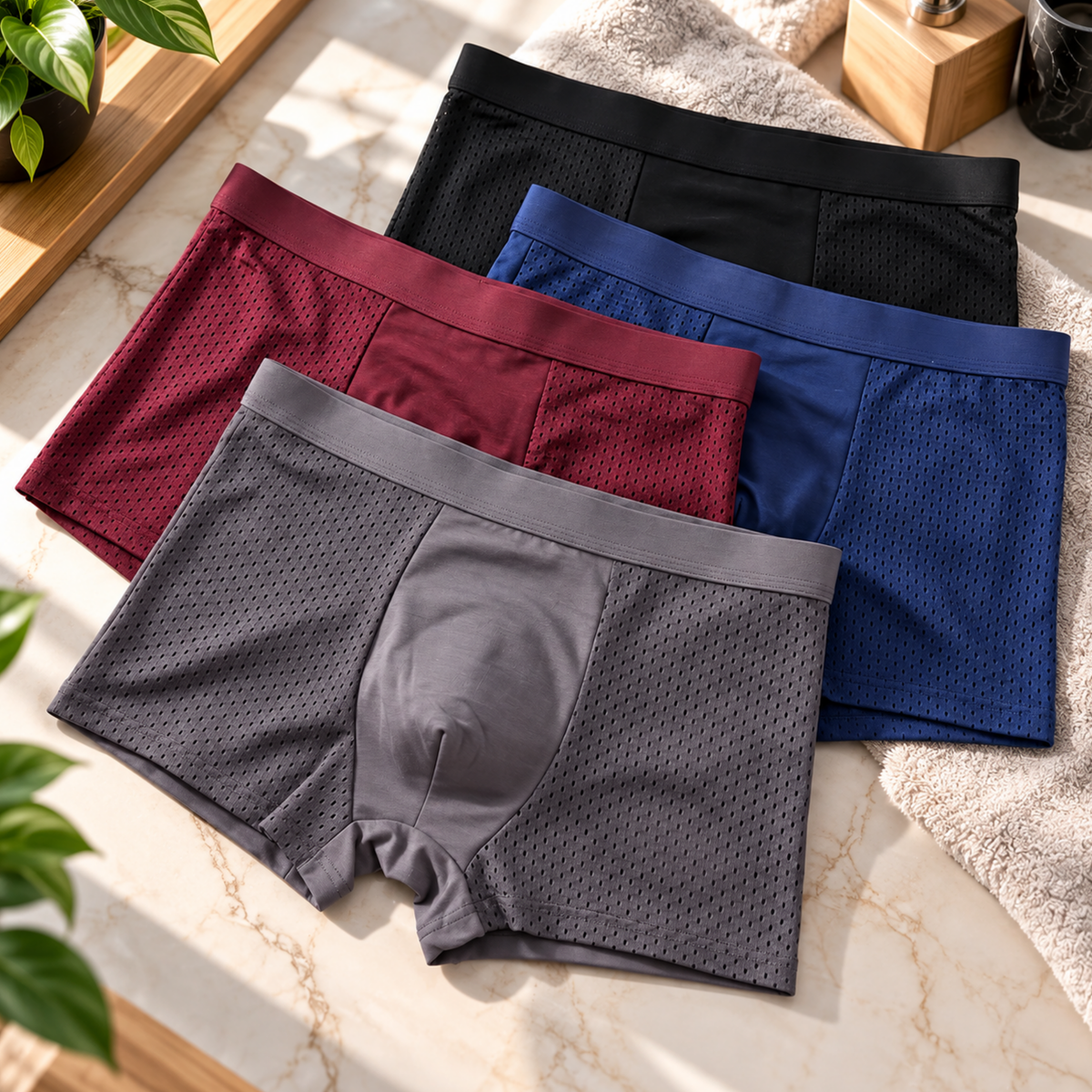 BambuKomfort™ – Mjuka Herrboxers i Bambufiber