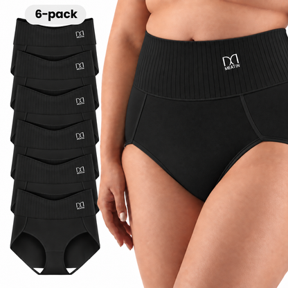 MageForm® 6-Pack Höga Midjetrosor – Bekväma & Formande