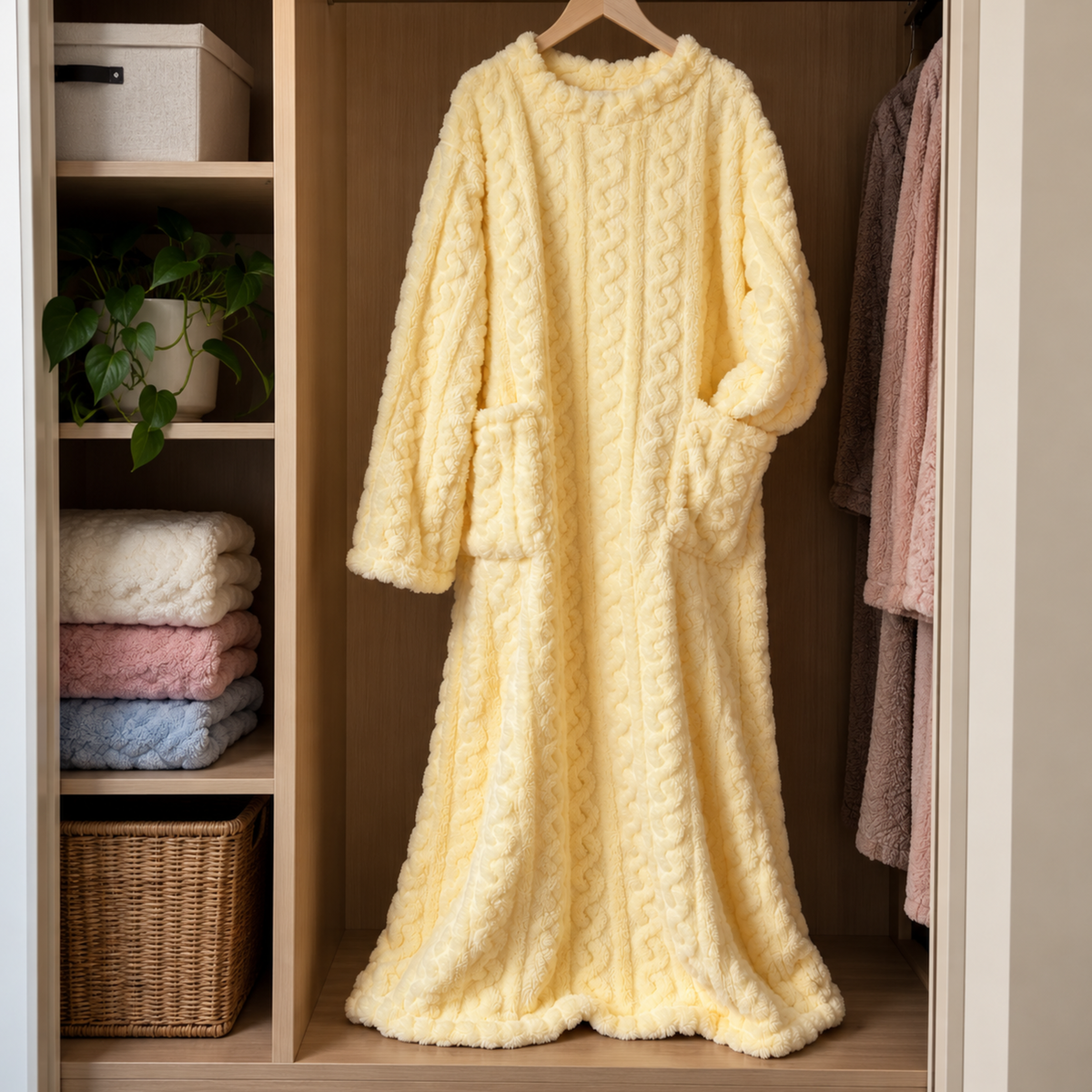 Mysella™ | Mjuk fleece, praktiska fickor och värme under vintern