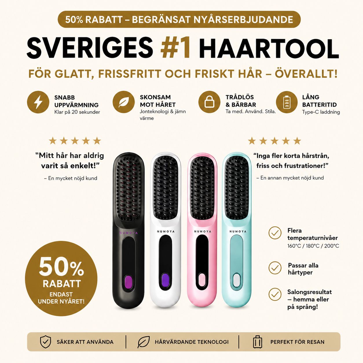 NordGlow™ 3D  - Värmeborste