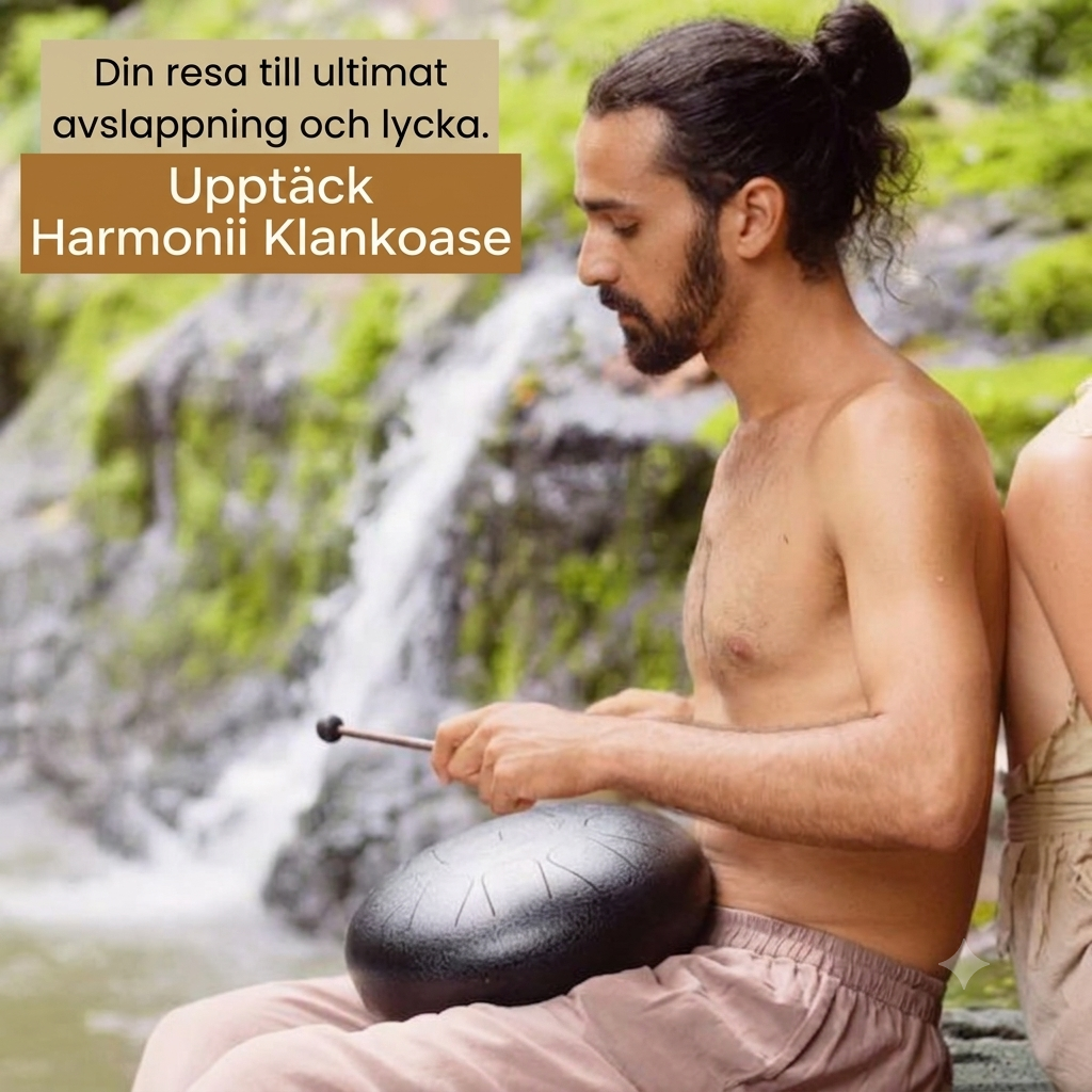 Harmonii KlankOase™ Steel Tongue Drum – Magiskt klangskålsljud för avkoppling, meditation och kreativt uttryck