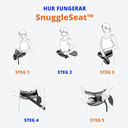 SnuggleSeat™ - Din smidiga bärlösning för bebisen!
