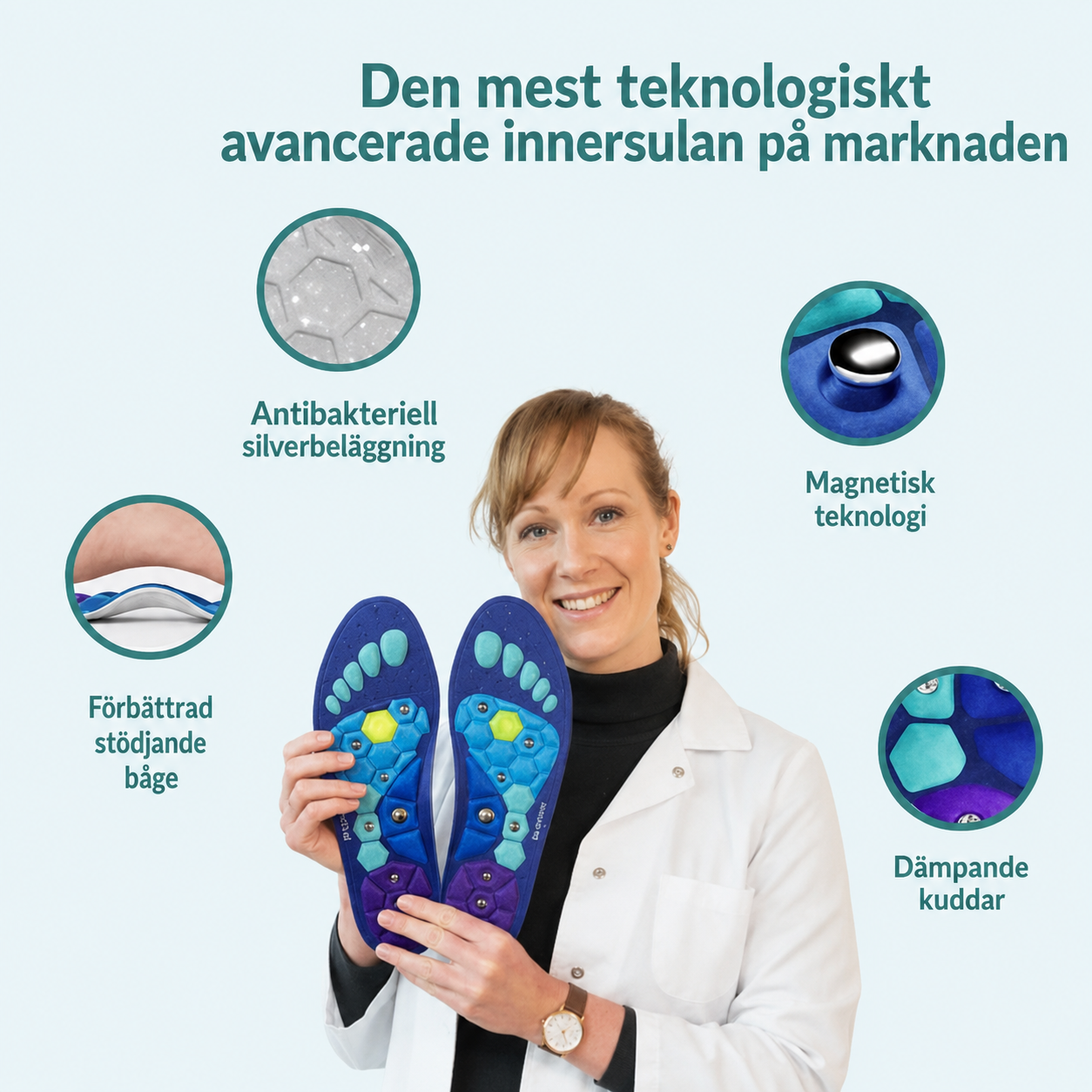 Steppexx - Magnetiska innersulor | Gå ner i vikt med VARJE STEG