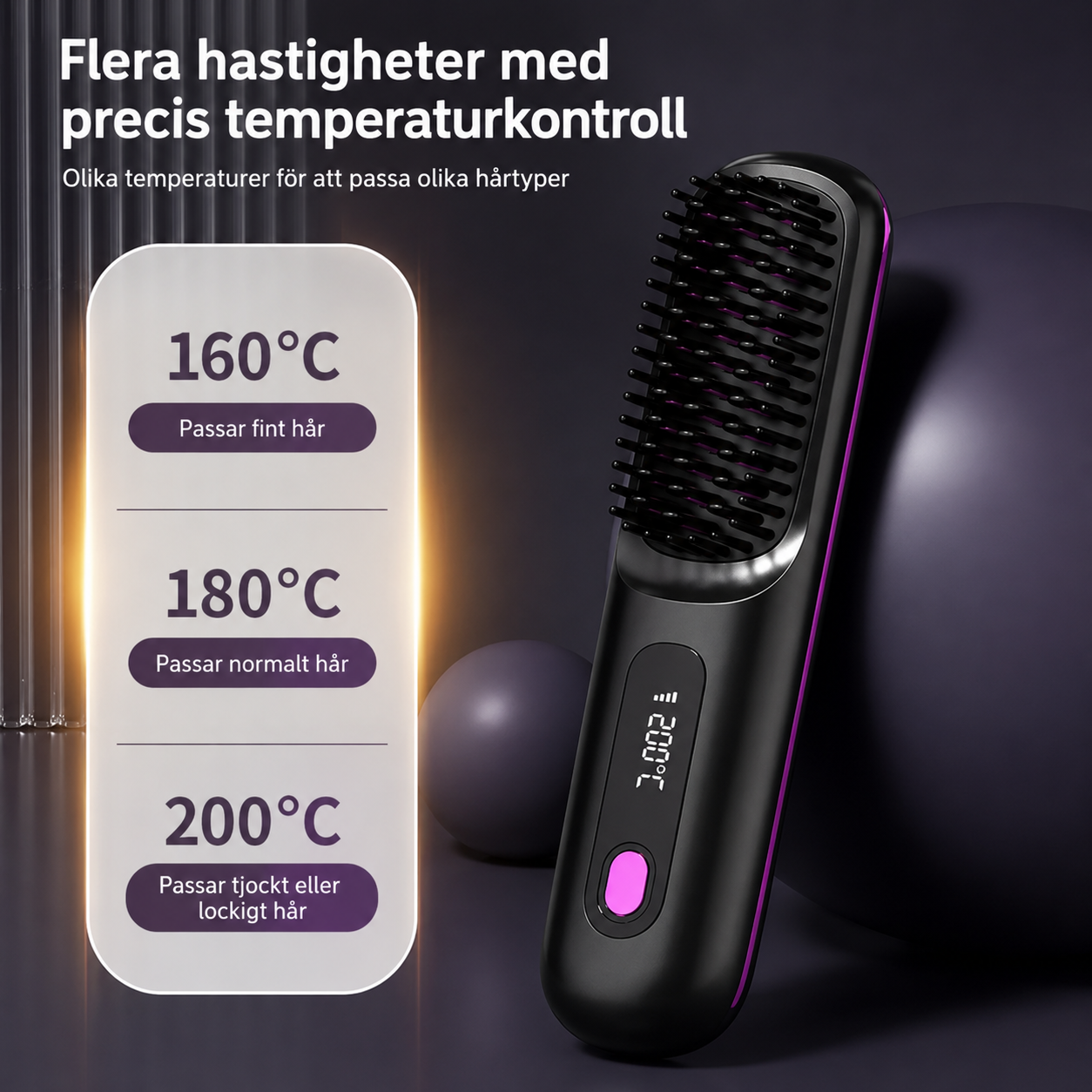 NordGlow™ 3D  - Värmeborste