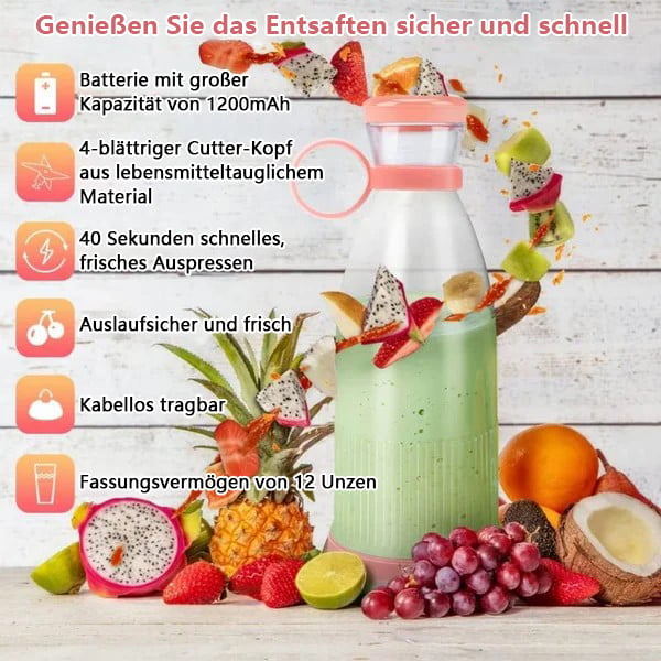 Bärbar Juicer Bästsäljare | 🌟 Färsk Juice, När som helst, Var som helst!