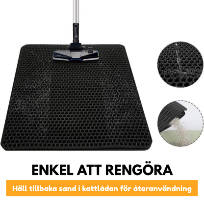 LitterGuard Pro Matta – Kattlådematta som minskar kattsand i hemmet