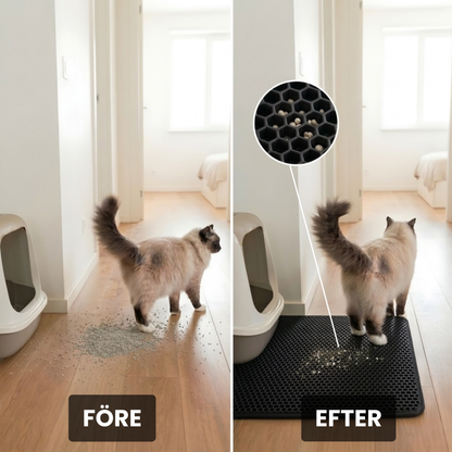 LitterGuard Pro Matta – Kattlådematta som minskar kattsand i hemmet