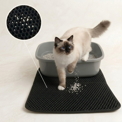 LitterGuard Pro Matta – Kattlådematta som minskar kattsand i hemmet