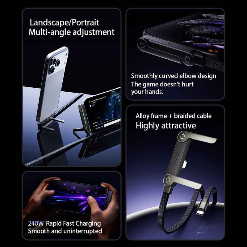 Holder360°™ StandCharger 1+1 GRATIS – 90° Snabbladdande Telefonställ