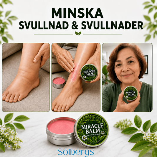 Solbergs Miracle Balm - 91 % av kunderna upplevde lättare ben och mindre svullnad
