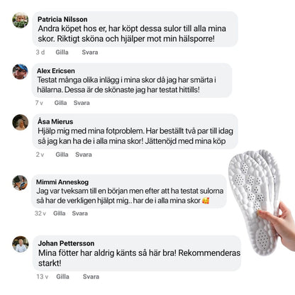 Solbergs 4D skoinlägg för hälsporre och fotvärk