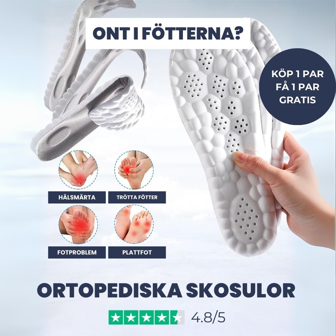 Solbergs 4D skoinlägg för hälsporre och fotvärk