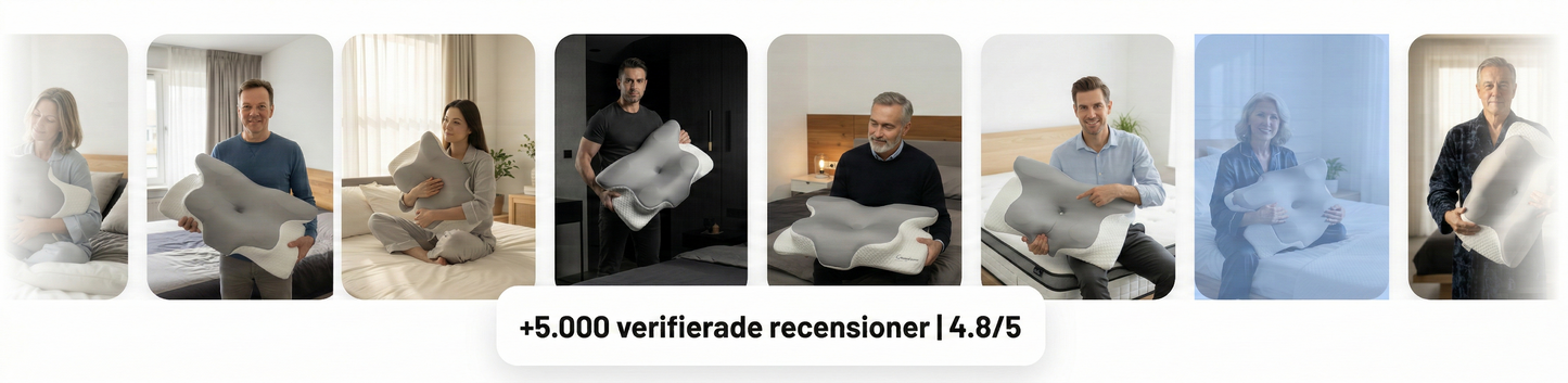 NordRo Ergonomisk Nackkudde - God sömn, mindre stress, ett bättre liv.