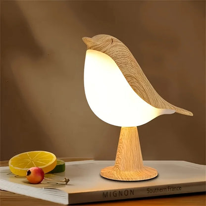 Solbergs Fågel Nattlampa - Bärbar Fjärrstyrd LED-Natt Ljus Sängen Fågel Lampa